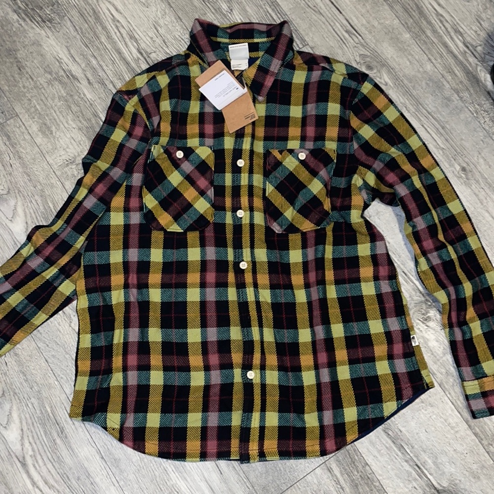 North face mens plaid flannel shirt jacket